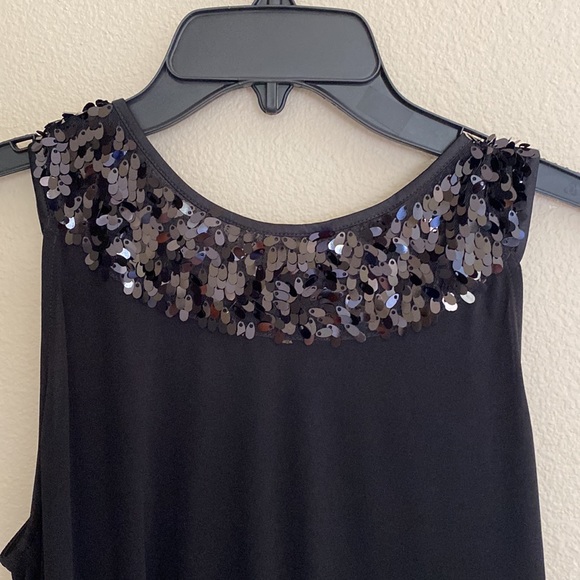 Black Sequined Express Cocktail Dress Small EUC Worn Once - Picture 5 of 10
